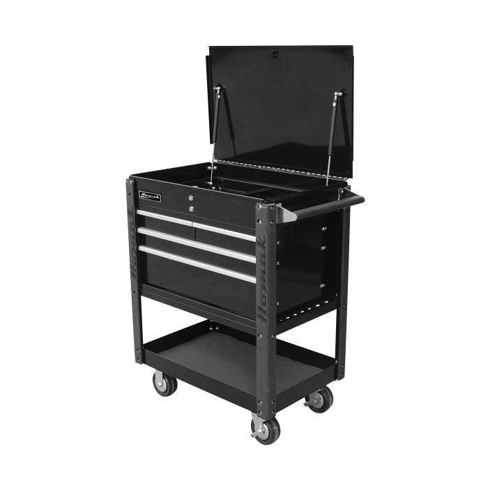 1-160.jpg Homak Pro Series 35″ 4 Drawer Flip Top Service Cart - Image 1