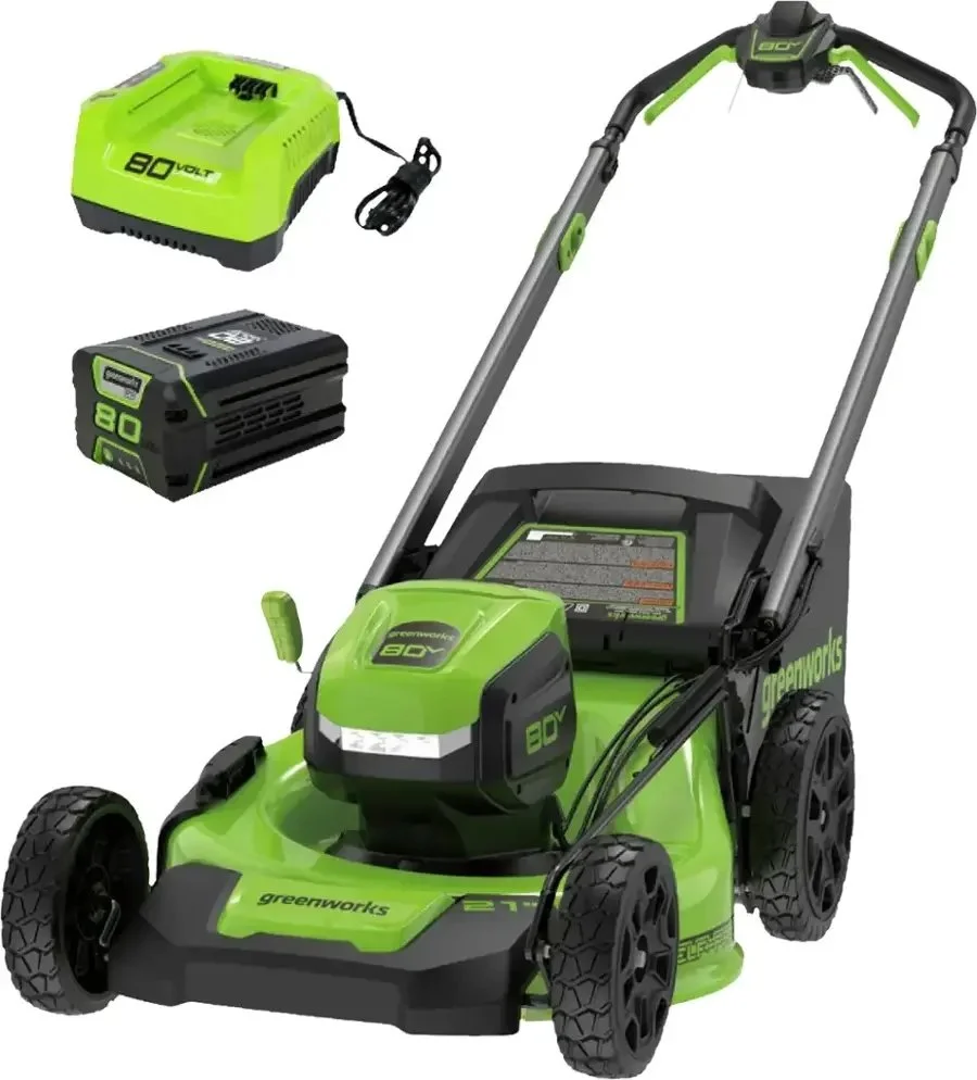 1-426-1.webp Greenworks 80V 21-Inch Self-Propelled Lawn Mowers. - Image 1