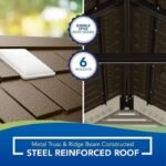 Suncast Tremont 8×10 BMS8100 Outdoor Resin Storage Shed - Image 6