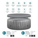 Wave Atlantic 4-Person Round inflatable Hot Tub with integrated Heater and Aquajet Massage System - Image 5