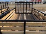 7×10 Heavy-Duty Utility Trailer – Single Axle with Wood Floor & LED Lights - Image 2