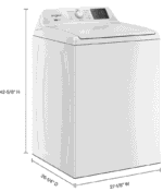 Whirlpool WTW4107SW 4.2 – 4.3 Cu. Ft Top Load Washer with 2-in-1 Removable Agitator, White - Image 7