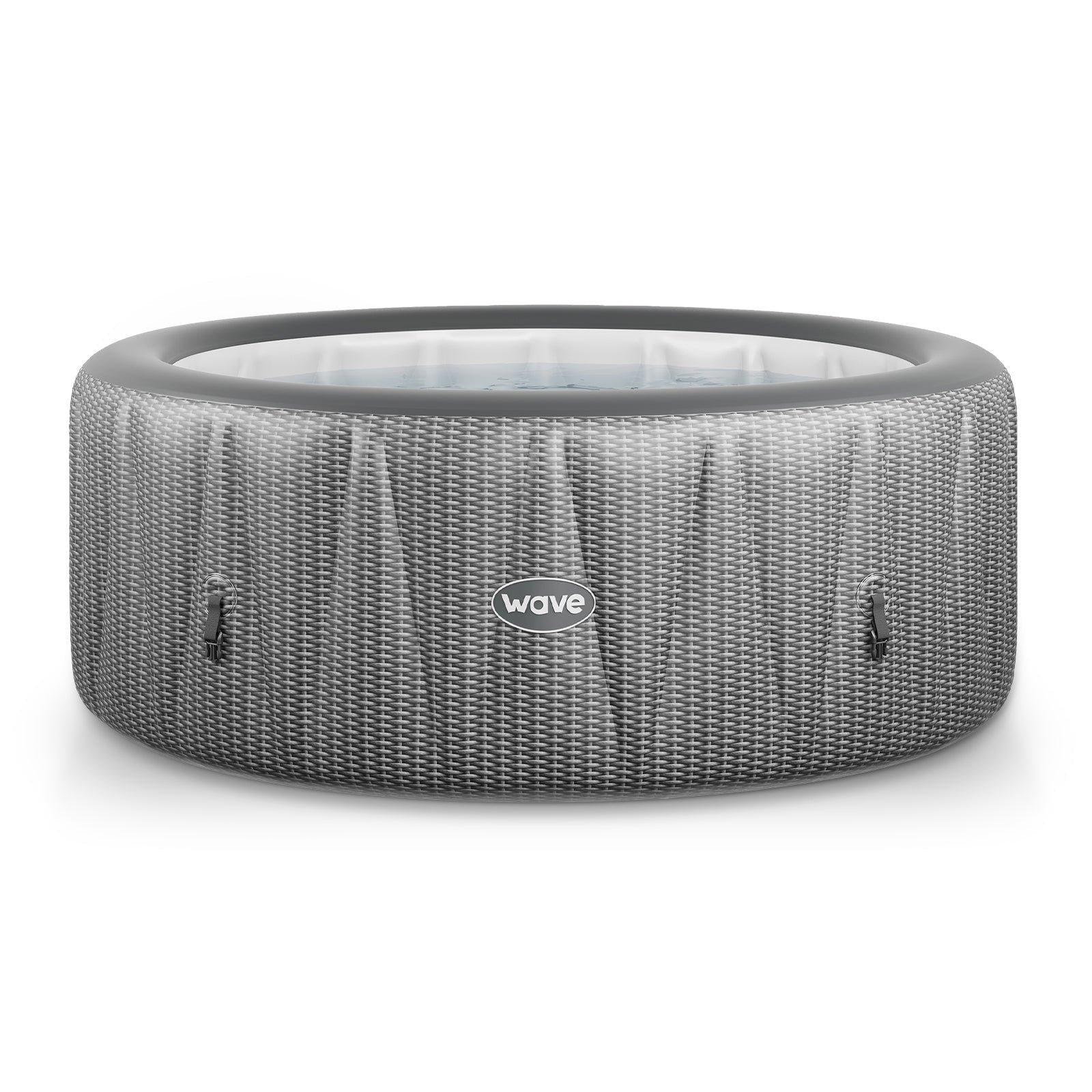 Wave-Atlantic-6-Person-Round-Inflatable-Hot-Tub-Integrated-Heater-Gray-Rattan_dac0d68f-7660-487e-bc88-9813bc6ff20f.0adec68ac021dd78da0446a7264ed355.jpg Wave Atlantic 6-Person Inflatable Hot Tub | Integrated Eco Heater | 130 Aquajet Massage System | Anti-Freeze Protection | Quick 15-Minute Setup | Gray Rattan - Image 1