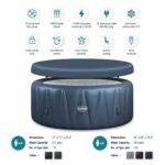 Wave Atlantic 4-Person Round inflatable Hot Tub with integrated Heater and Aquajet Massage System - Image 7