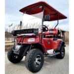 Brand New 48v Electric Golf Cart Lifted & Loaded eMACHINE – RED