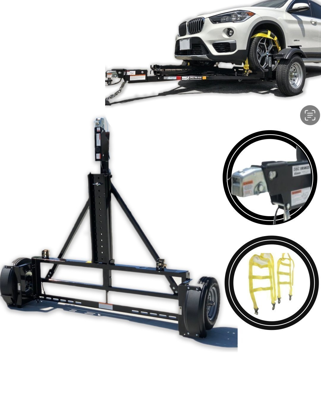 ezhaulmainphoto-350392-1.jpg Stand Up Tow Dolly With Surge Disc Brakes - Image 1