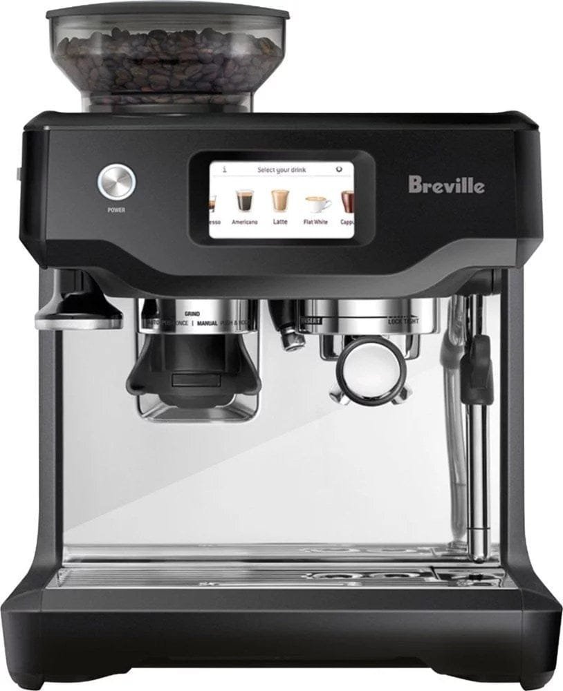 img-1053.jpg Breville – the Barista Touch Espresso Machine with 15 bars of pressure, Milk Frother and intergrated grinder – Black Truffle - Image 1
