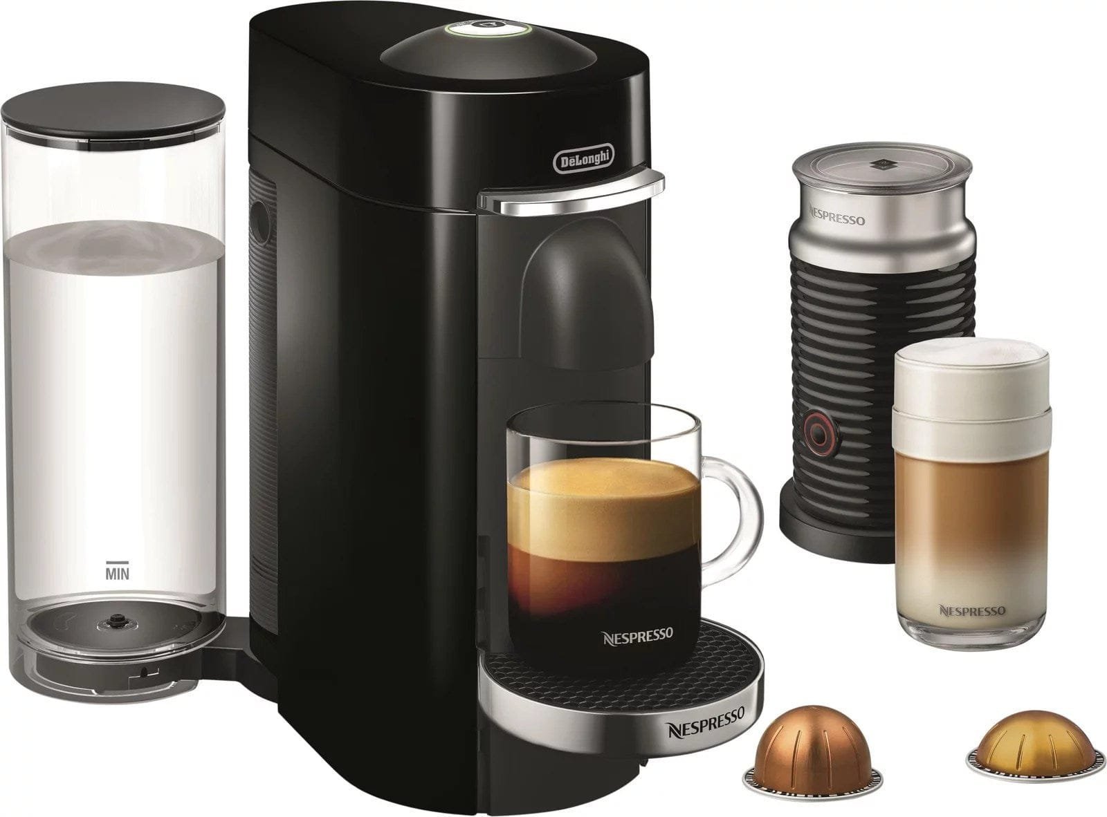 img-1307.jpg De’Longhi – Nespresso Vertuo Plus Deluxe Coffee and Espresso Maker by De’Longhi, Piano Black with Aeroccino Milk Frother – Piano Black - Image 1