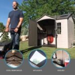 Side 10 ft. W x 8 ft. D Plastic Storage Shed - Image 8
