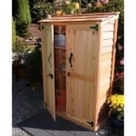 4 ft. W x 2 ft. D Garden Chalet Cedar Wood Tool Shed